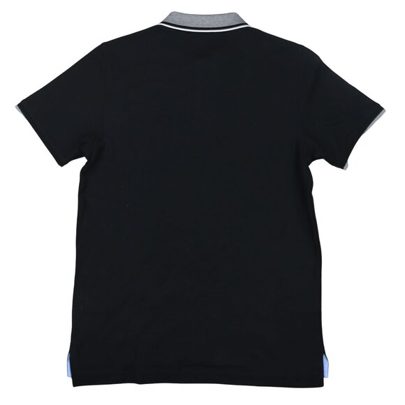 Psycho Bunny S/4 Evandale Solid Color 2-Button Pique Men's Polo Shirt NWT Black - Picture 2 of 2